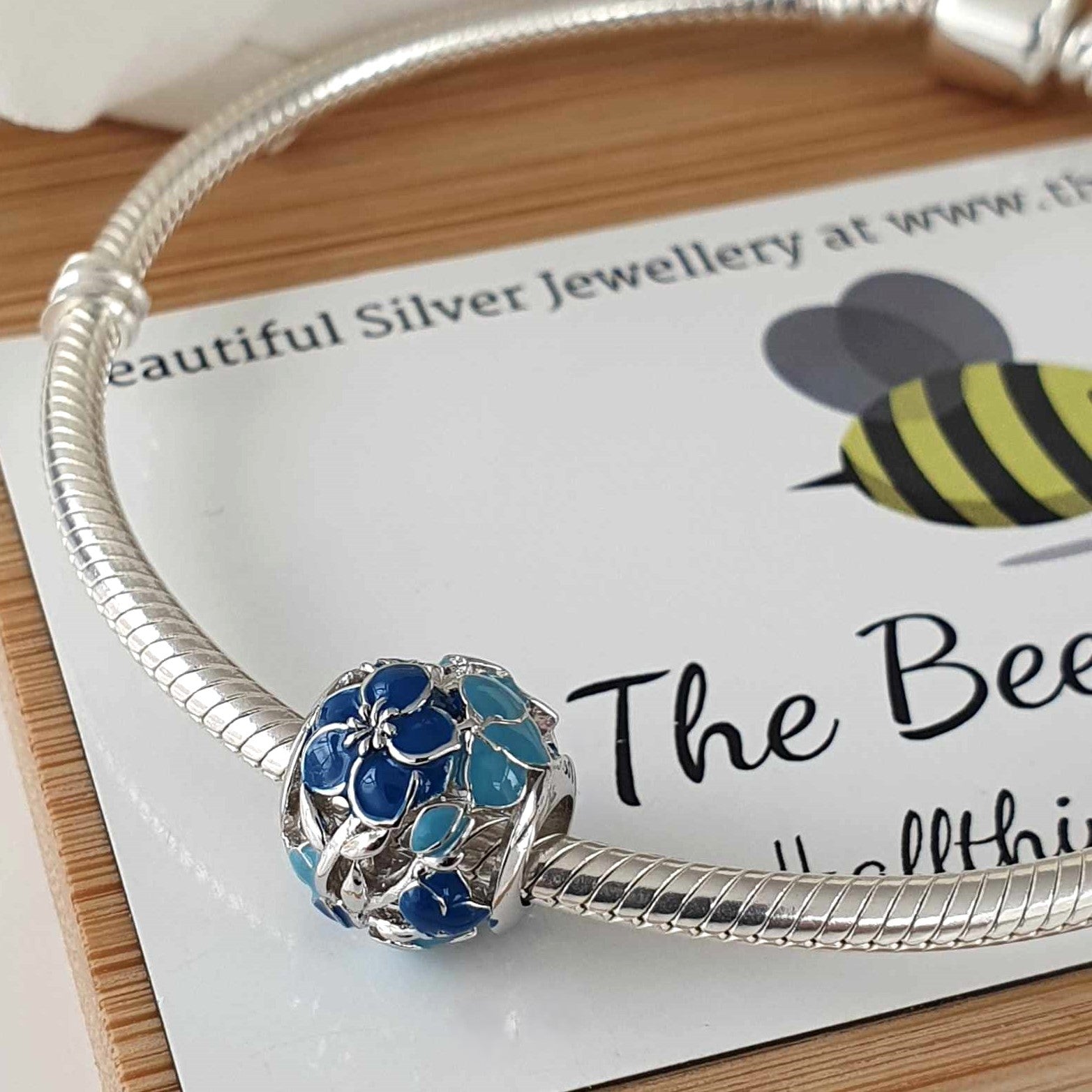 Forget Me Not Charm (Alzheimer's) - The Bee Charm