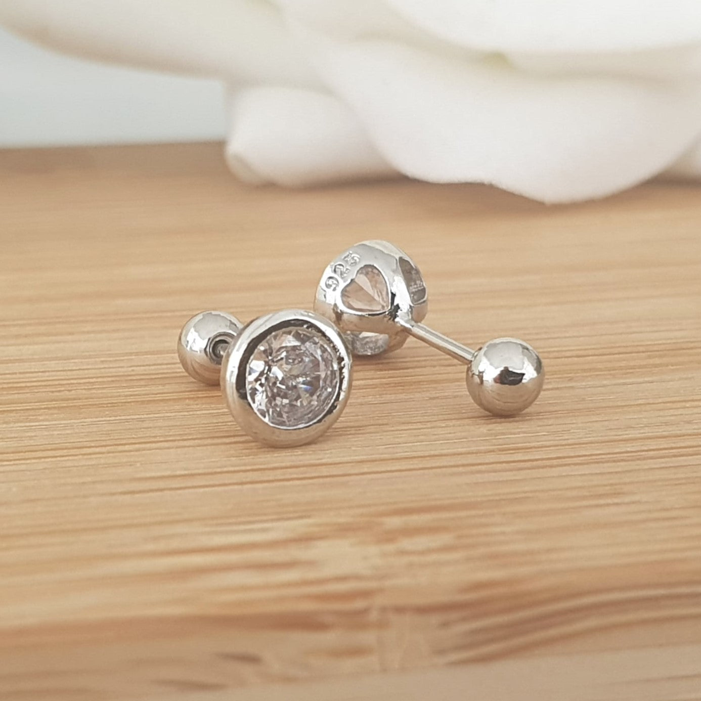 Framed Crystal Studs - The Bee Charm