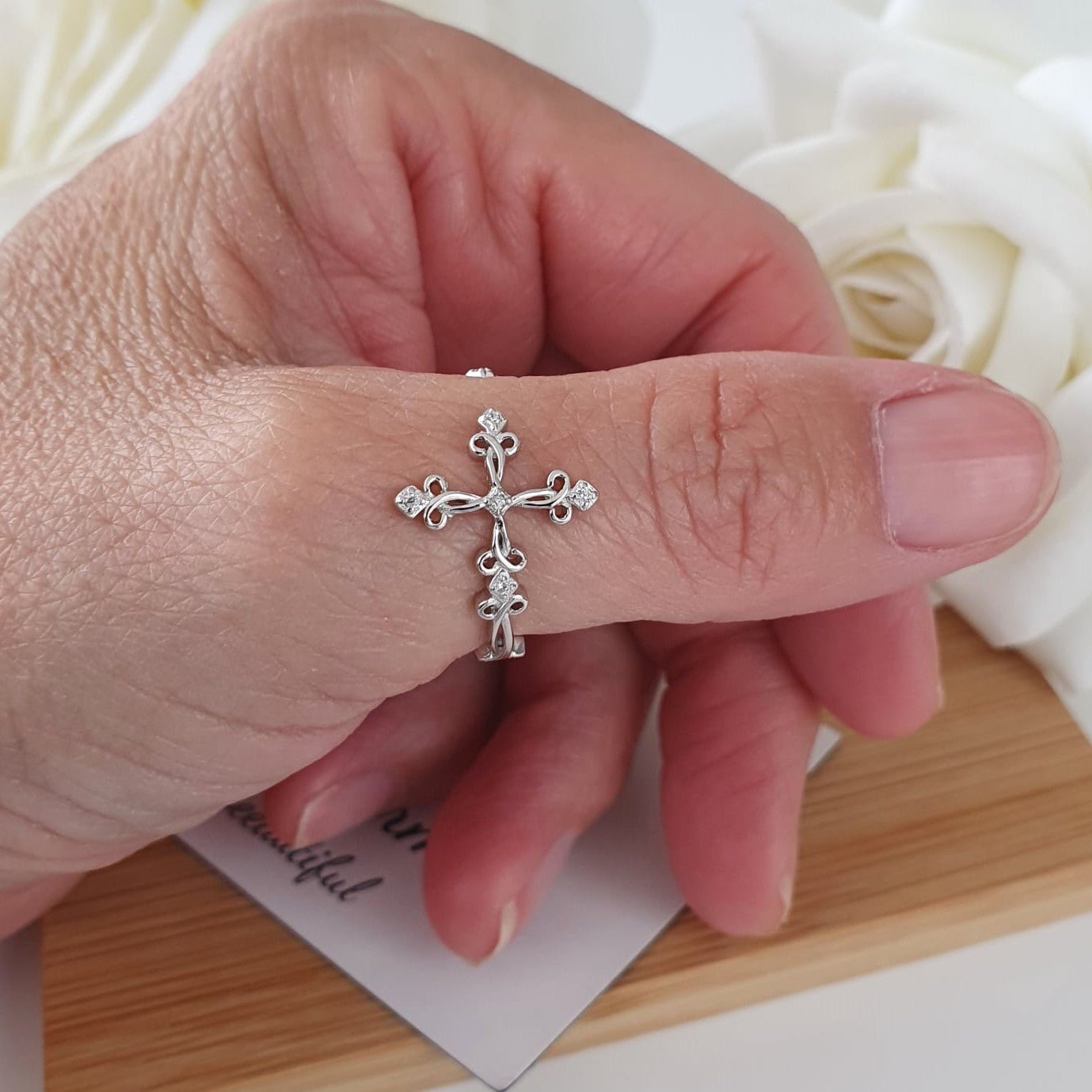 Gothic Cross Ring - The Bee Charm