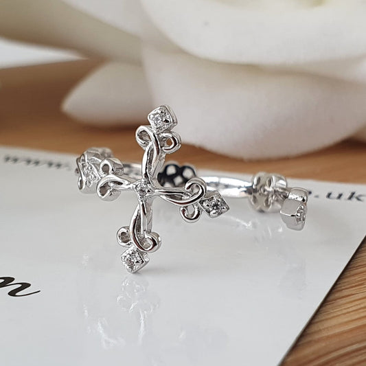 Gothic Cross Ring - The Bee Charm