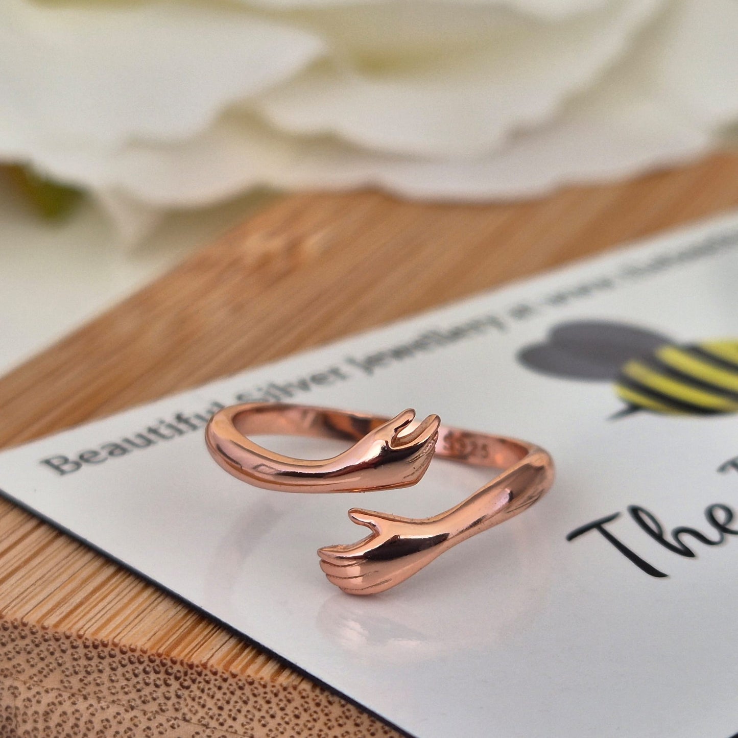 Hug Ring (Rose Gold) - The Bee Charm