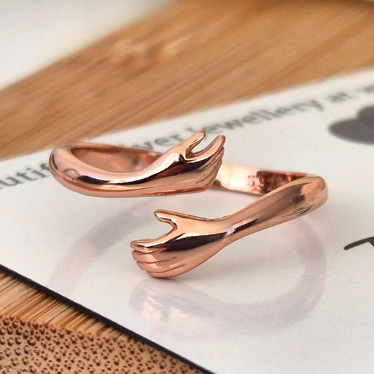 Hug Ring (Rose Gold) - The Bee Charm