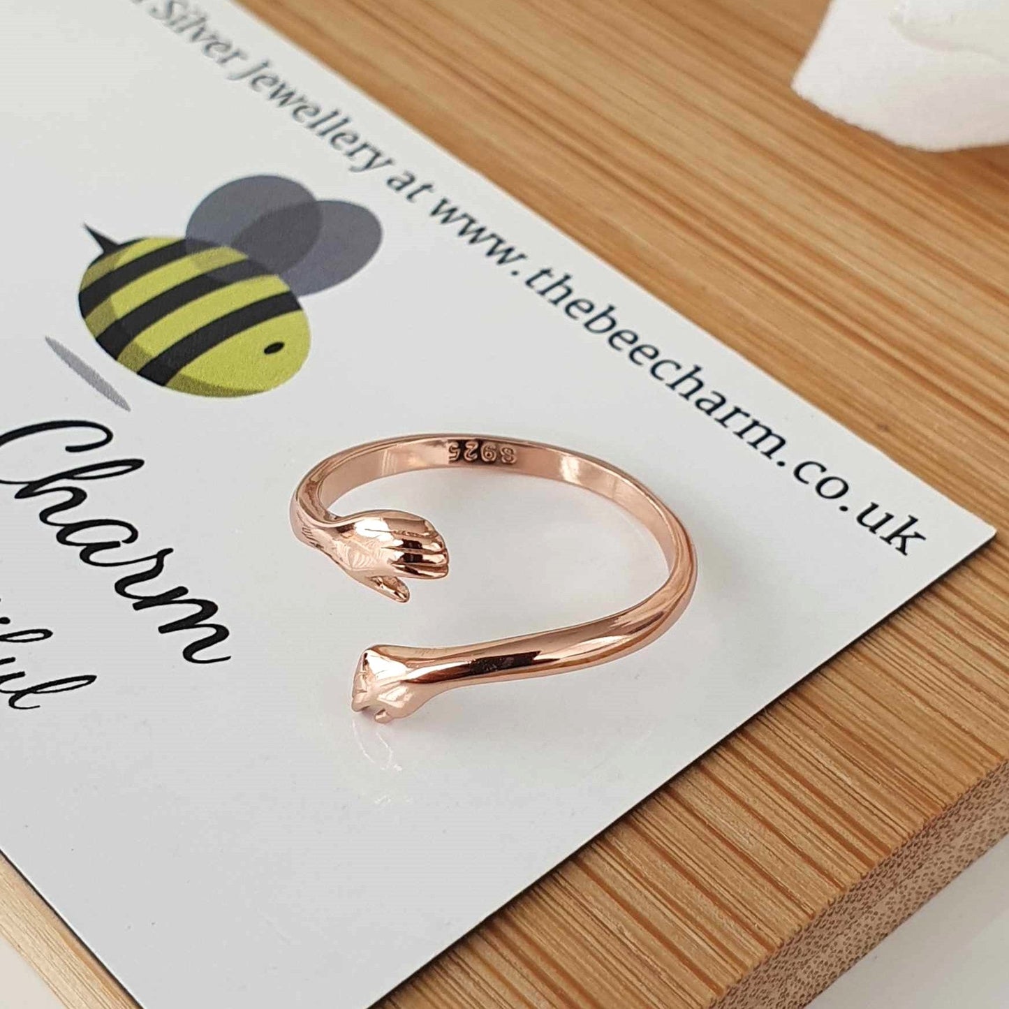 Hug Ring (Rose Gold) - The Bee Charm