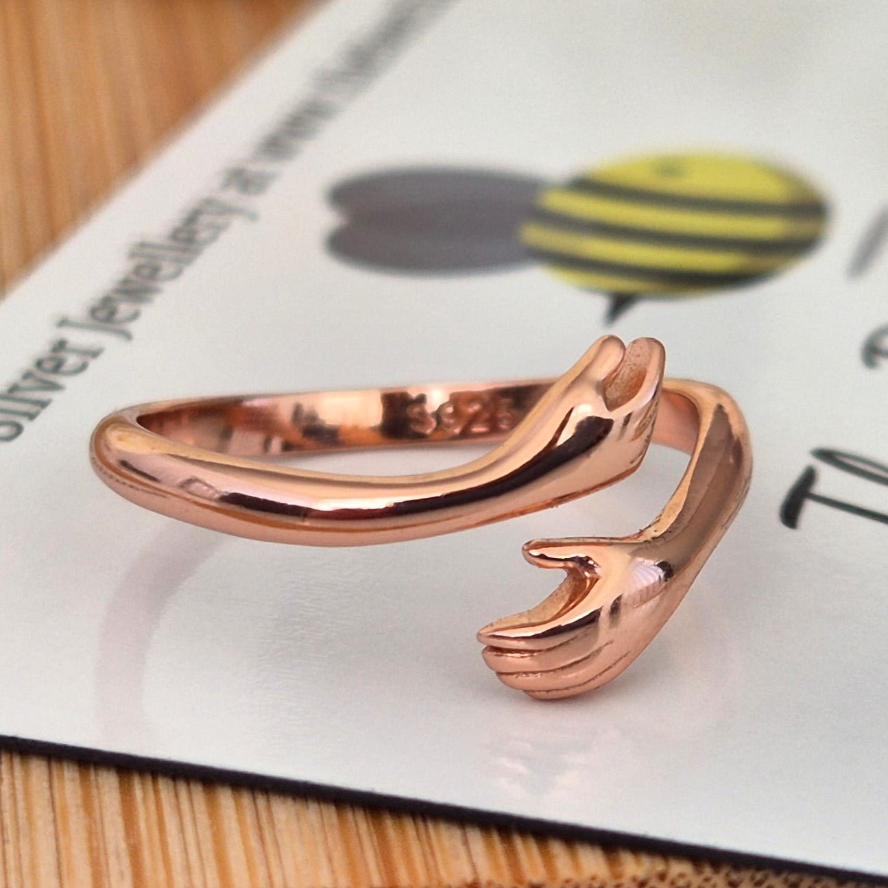 Hug Ring (Rose Gold) - The Bee Charm