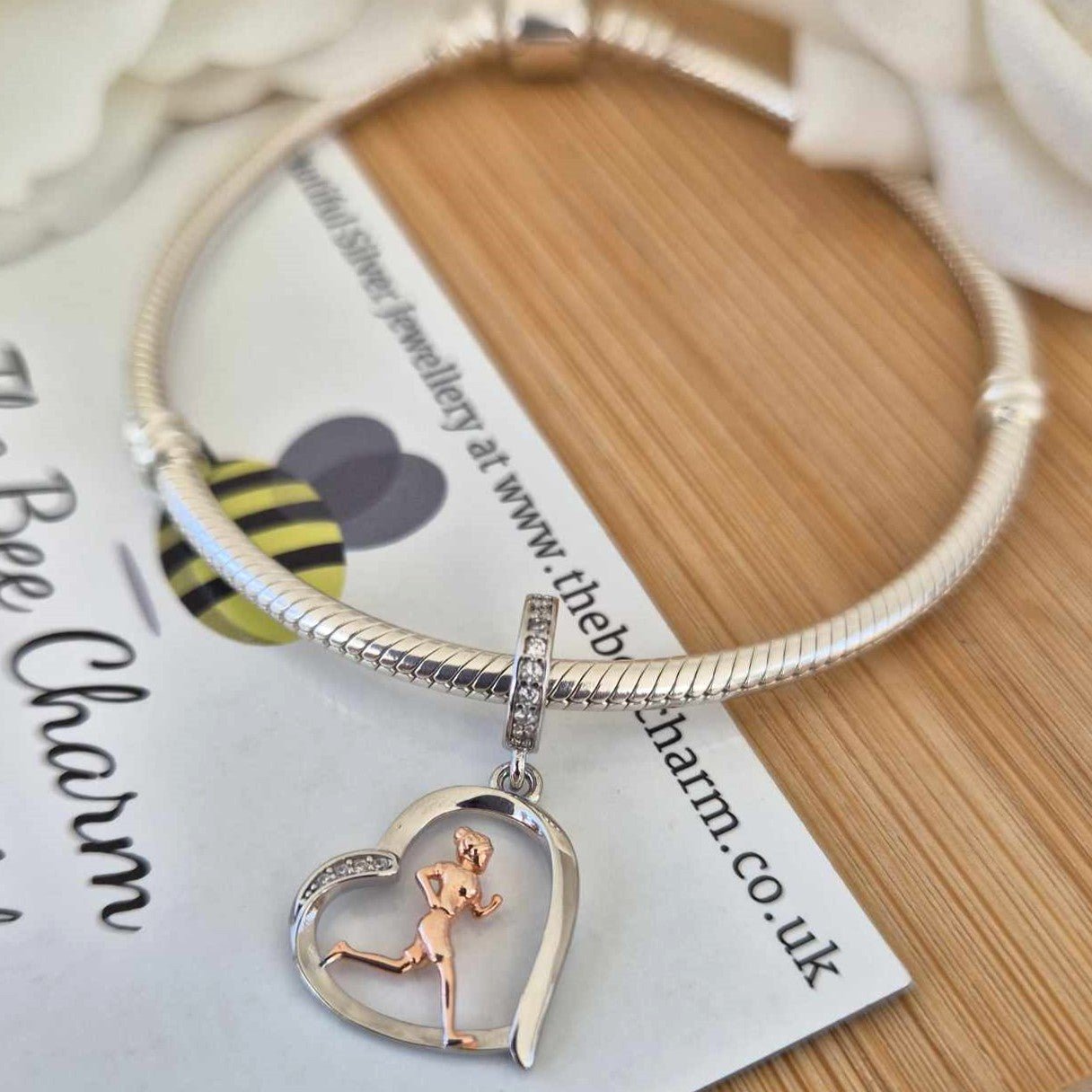 Love To Run Charm - The Bee Charm