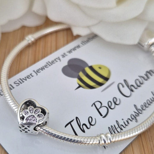 Paw Charm (Blush) - The Bee Charm