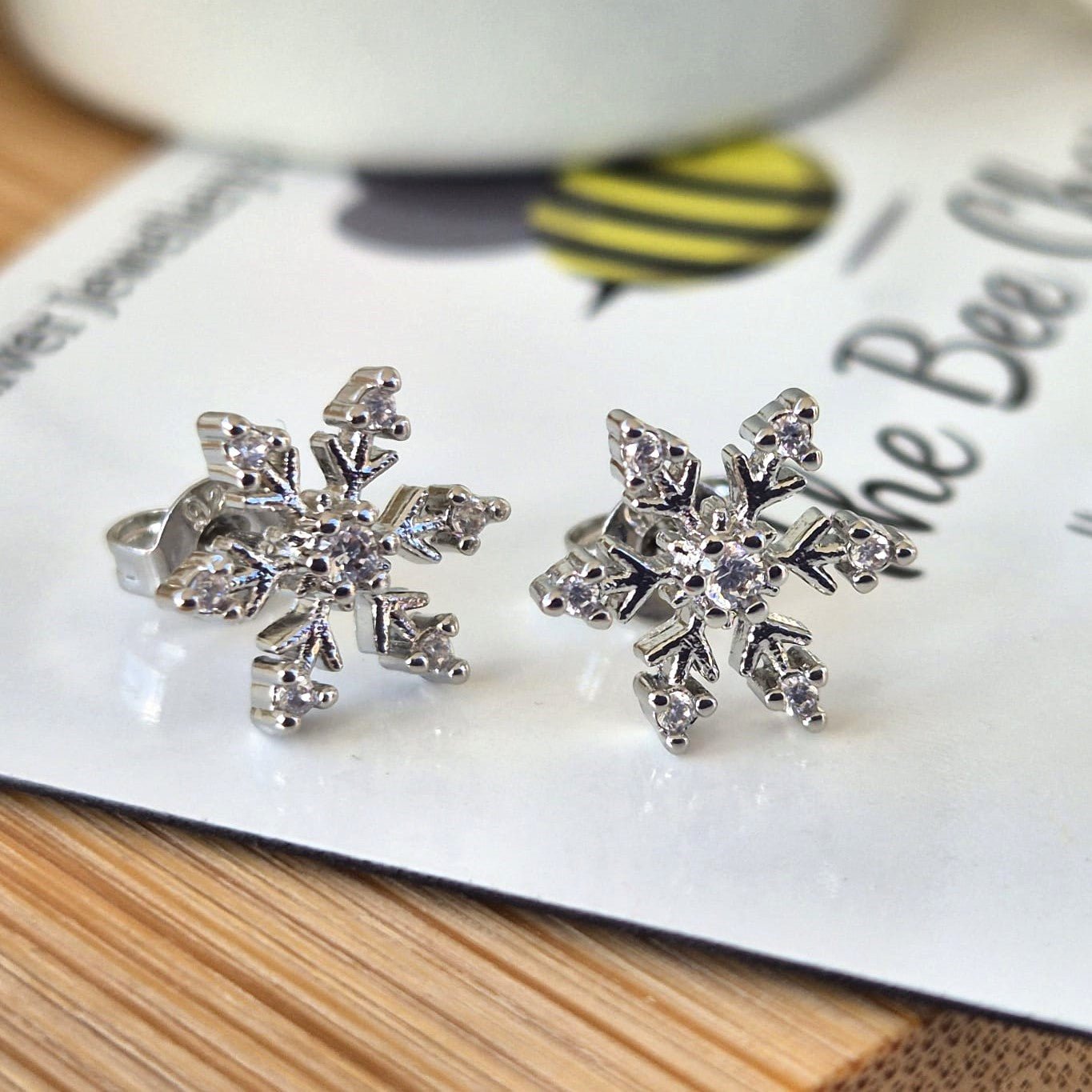 Snowflake Earrings - The Bee Charm