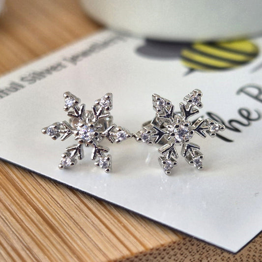 Snowflake Earrings - The Bee Charm