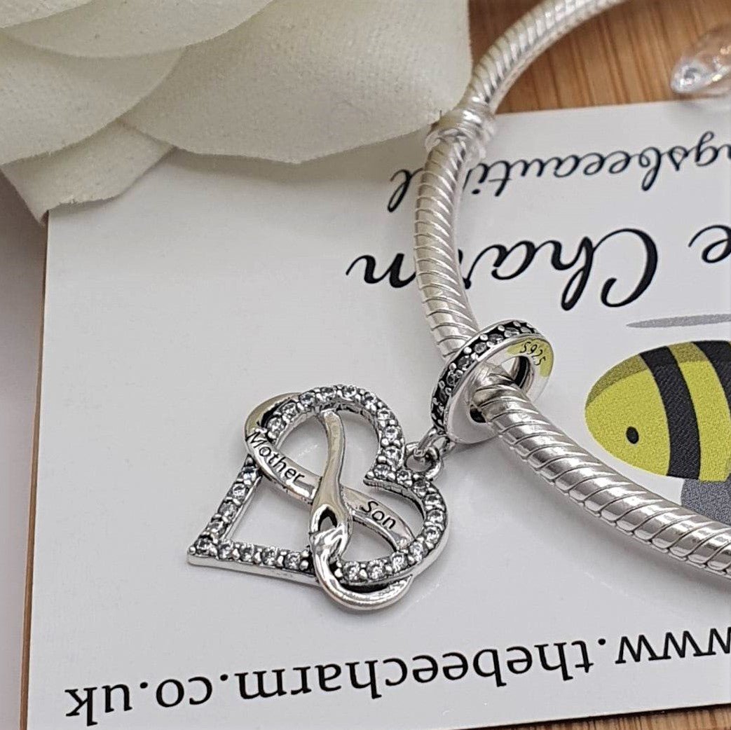Pandora Mother & Daughter Double Heart Split Dangle Charm | REEDS Jewelers